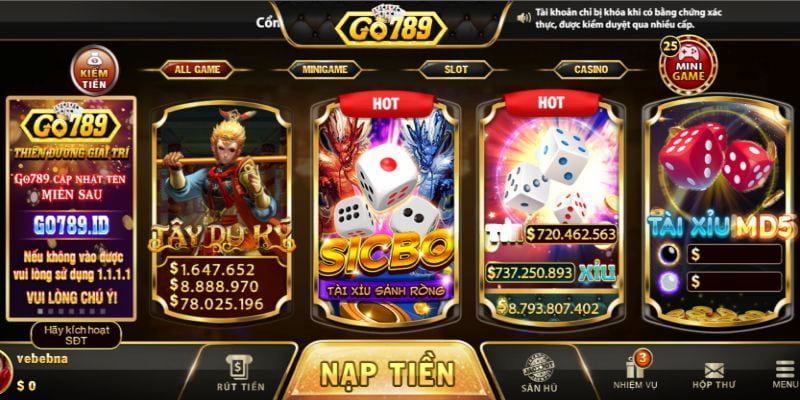 Khám Phá Thế Giới Trò Chơi Slot Tại Cổng Game Go789