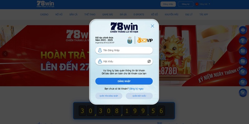 Link Đăng Nhập 78Win 24/24 Mọi Lúc Mọi Nơi 